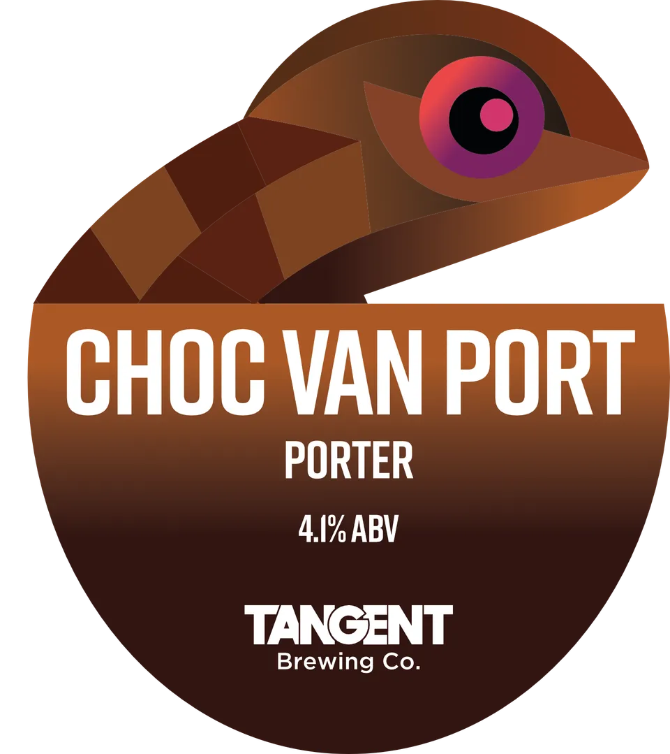 Choc Van Port pump clip: Chocolate Vanilla Porter, 4.1%